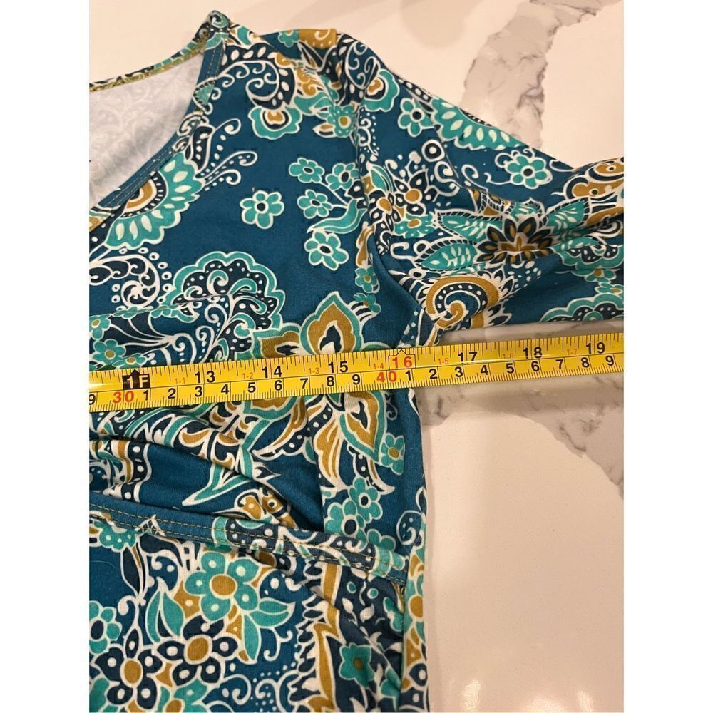 prAna Women’s Breathe Teal Knee Length Dress Sz M Stretch - Picture 6 of 9
